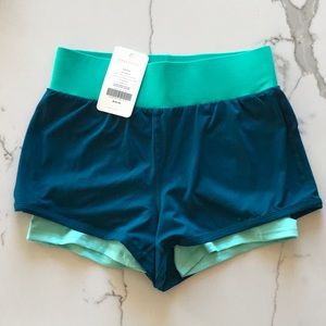 Fabletics Sports Bra and Spandex Short Set